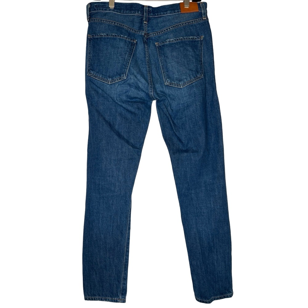 Citizens of Humanity Liya Jeans 30 Blue Denim Distressed High Rise Slim Straight - Picture 2 of 10